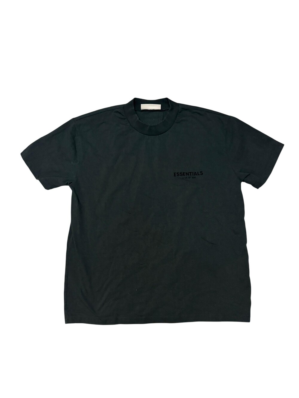 Fear Of God Essentials Shirt Mens Small Black Back Logo Graphic Tee Streetwear